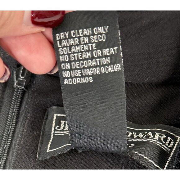 Jessica Howard Maxi Dress Women's 90's Velvet Beaded Mermaid Whimsigoth Witchy - Picture 7 of 15